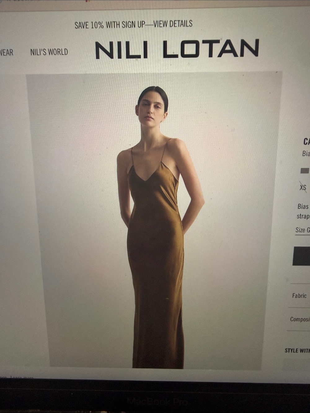 Nili Lotan Cami Silk Dress